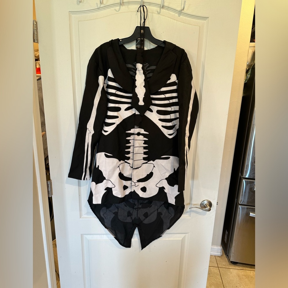 Leg Avenue Men's 2 Pc Bone Daddy Skeleton Costume Jacket & Bone Tie small